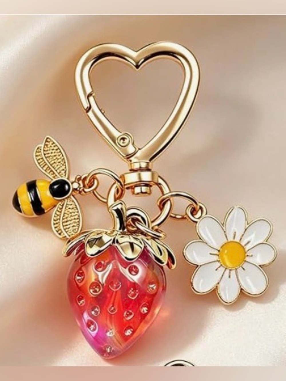 You Choose your Bag Charm Cherry or Strawberry - Picture 3 of 5